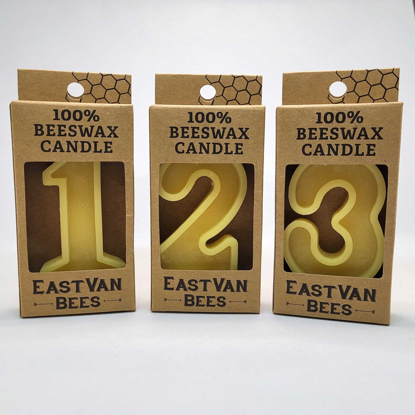 Number Beeswax Birthday Candles