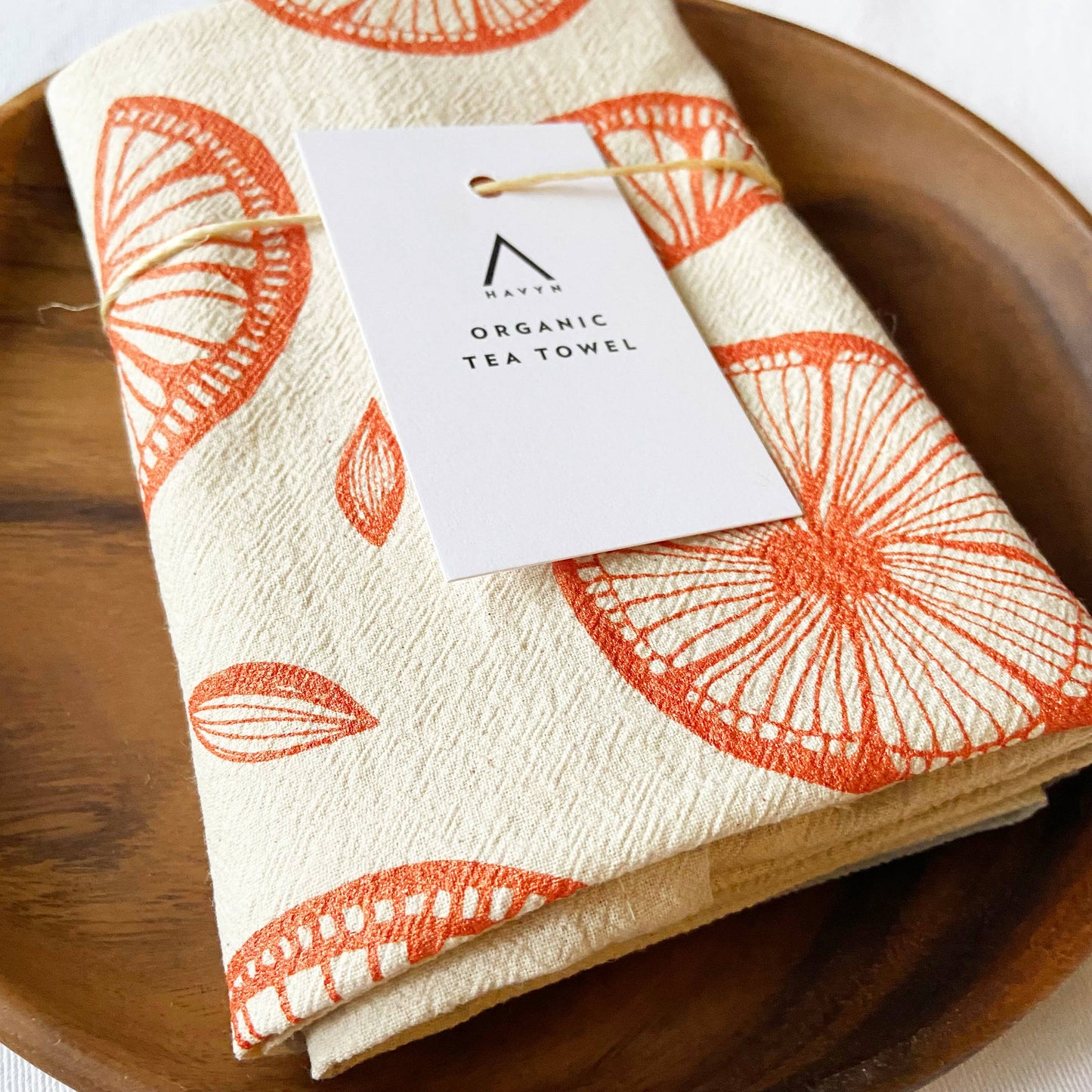 Citrus Organic Tea Towel Orange - 20x24