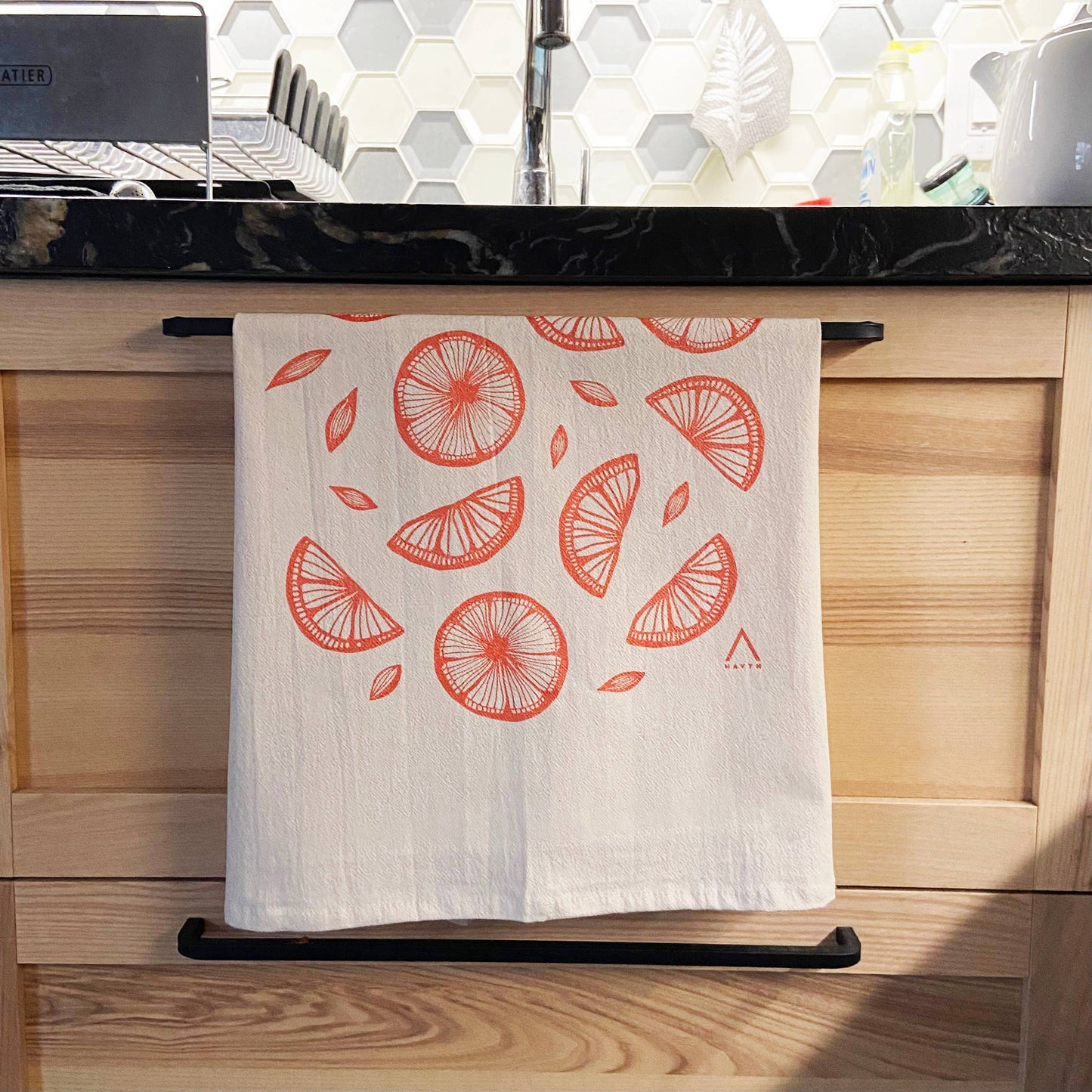 Citrus Organic Tea Towel Orange - 20x24