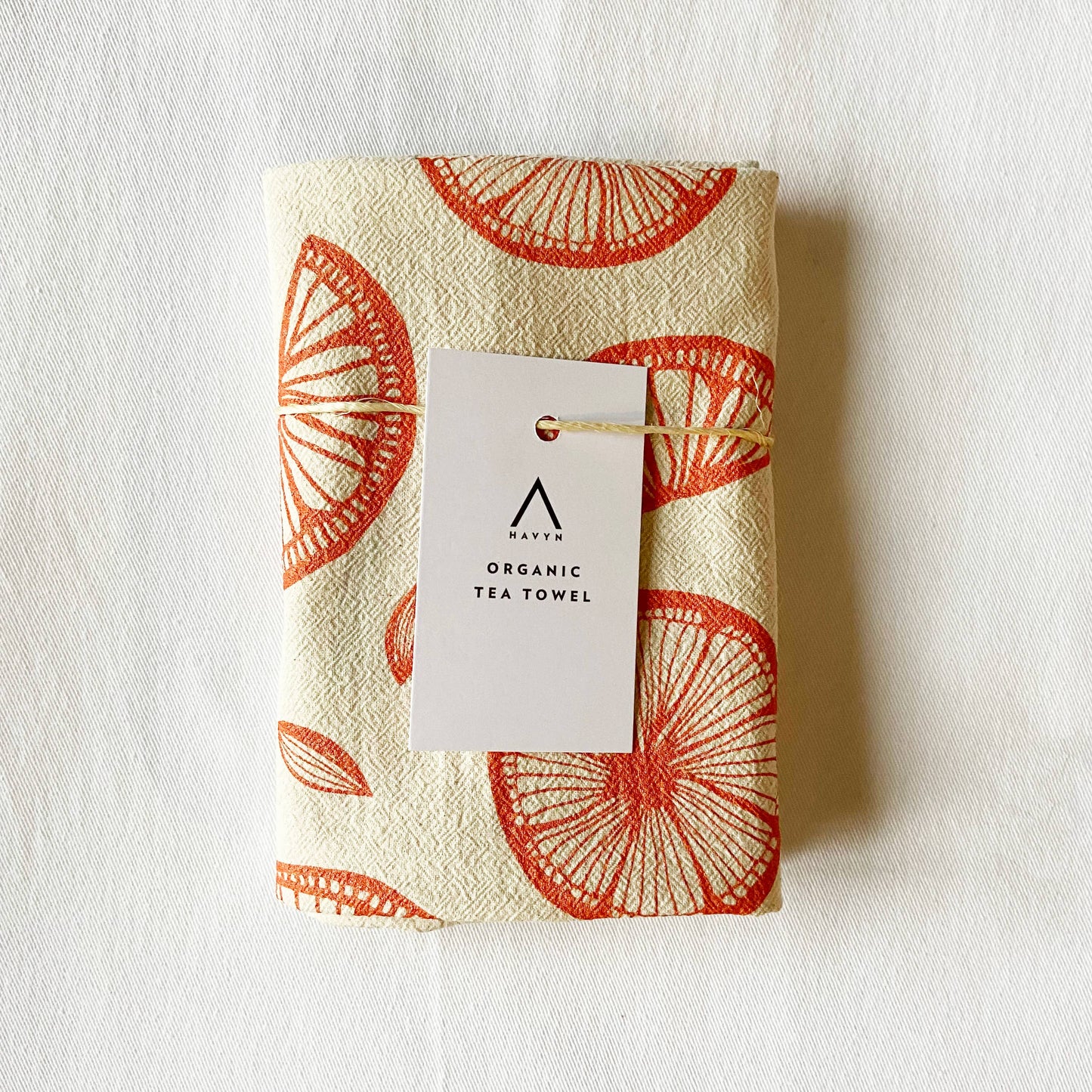 Citrus Organic Tea Towel Orange - 20x24