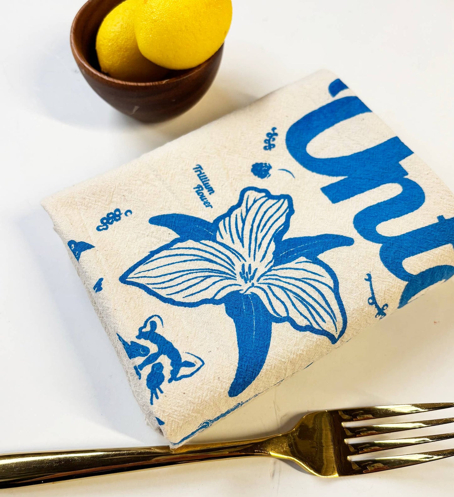 Ontario Commemorative Organic Tea Towel Blue - 20x24