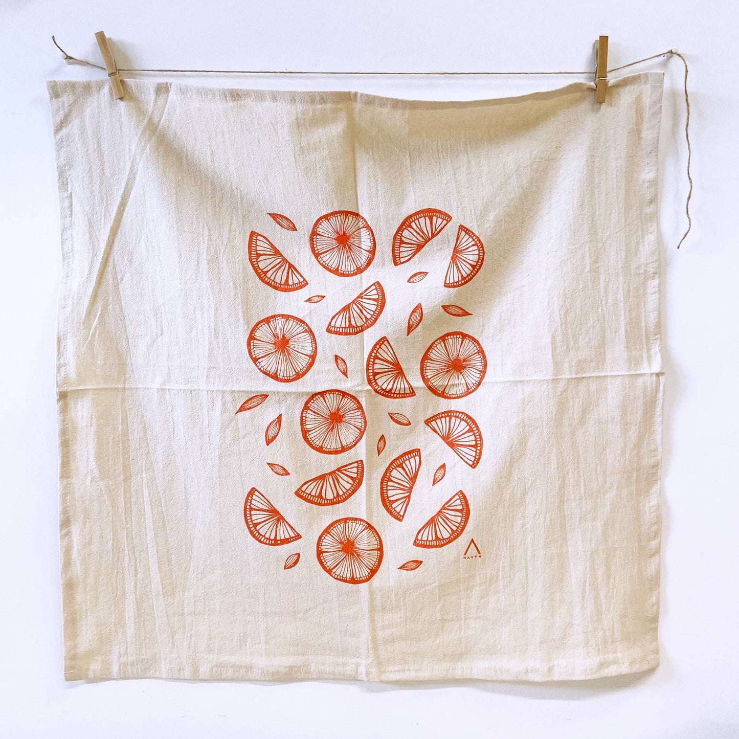 Citrus Organic Tea Towel Orange - 20x24