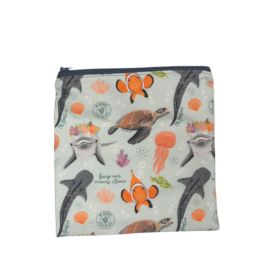 Reusable Snack Bag | Ocean - Medium