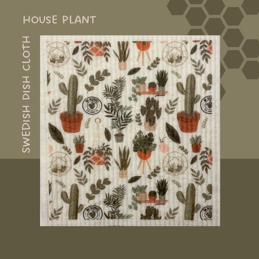 House Plant Swedish Dishcloth