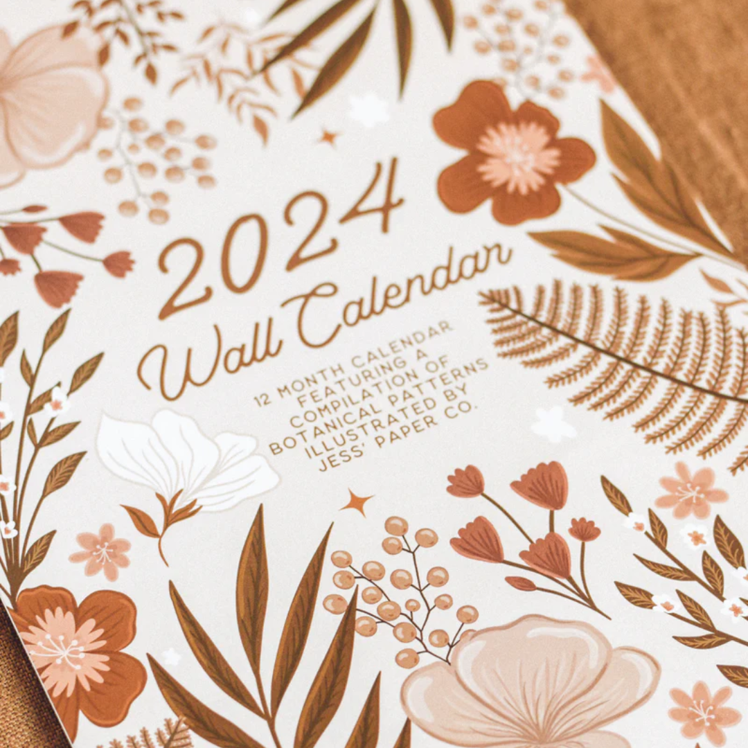 2024 Botanical Wall Calendar