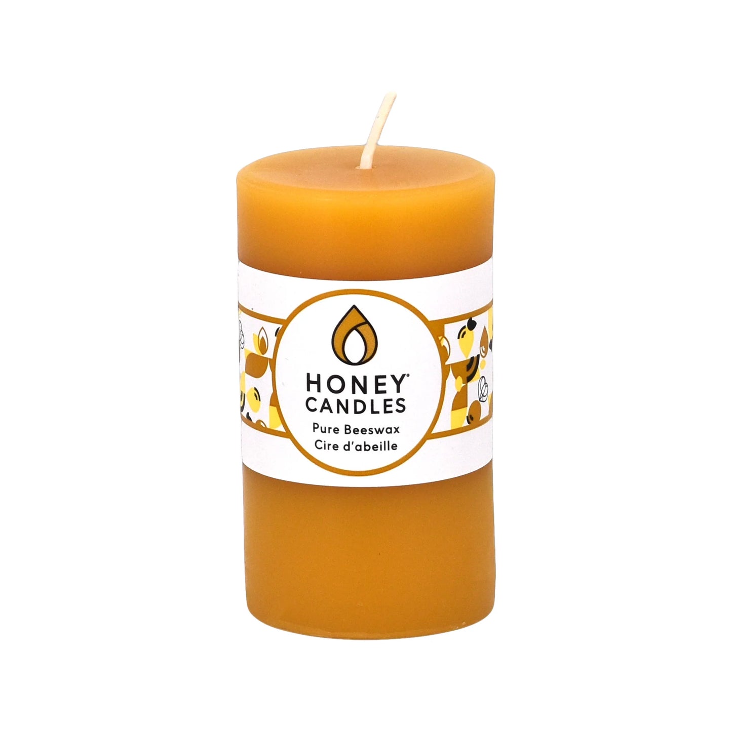 Natural Beeswax Pillar Candle