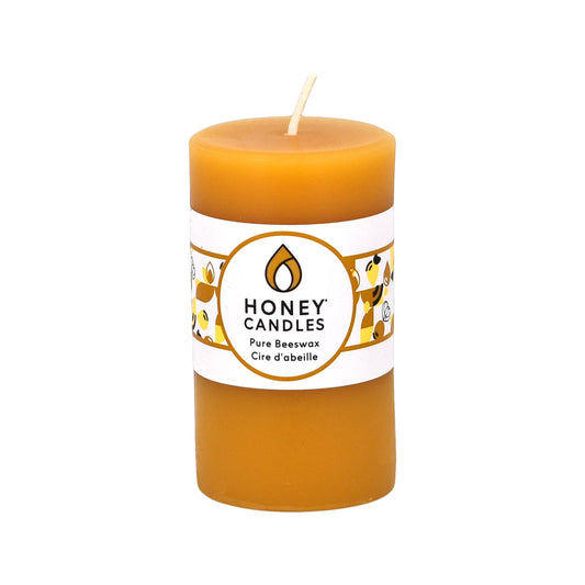 Natural Beeswax Pillar Candle