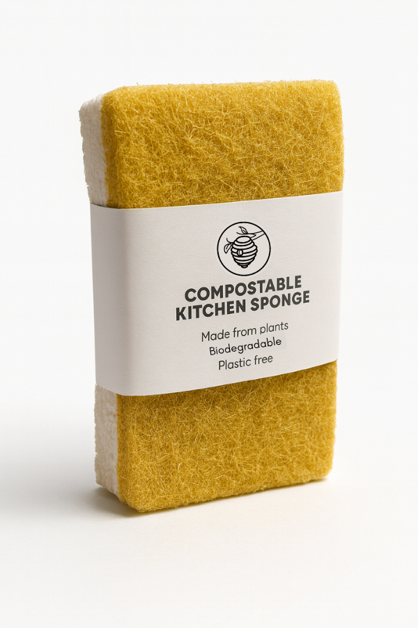 Compostable Kitchen Sponge – Oh Beehive! Refillery