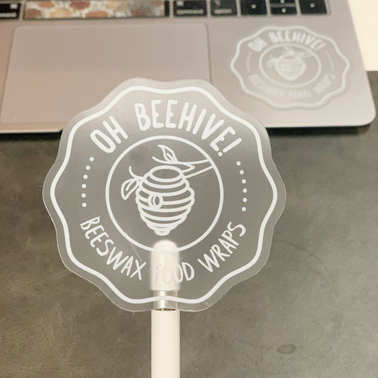 Oh Beehive Clear Sticker